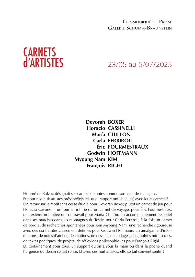CP Carnets D'artistes GSB